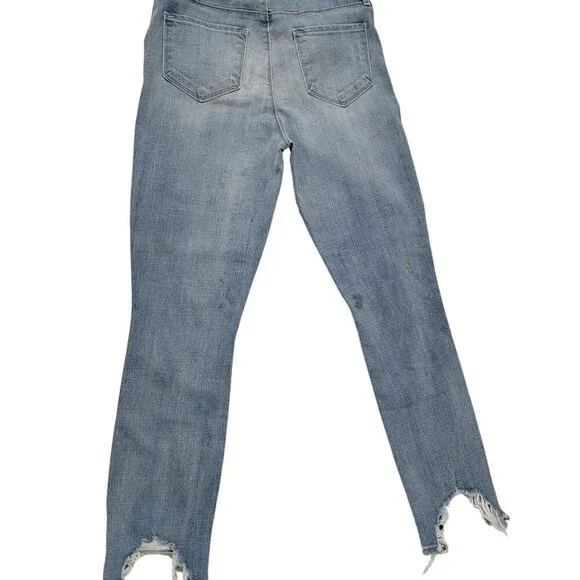 LAGENCE Jeans Denim Catalina High Line Distressed Cropped Size 27 - Picture 6 of 16